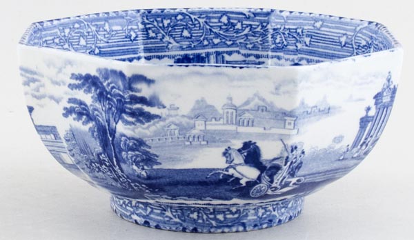 Bowl octagonal c1900